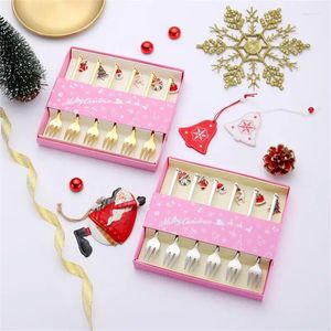 Dinnerware Sets Christmas Tableware Lovely Unique Gift Holiday Decoration Creative Design Has Many Uses Multifunctional Dessert Spoon Fruit