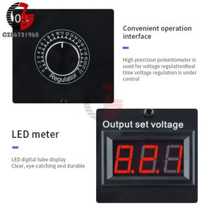 10000W AC 220V Elektrikspannungsregler Controller -Konverterregler -Transformator Variabler Spannung Dimmer Speed Controller