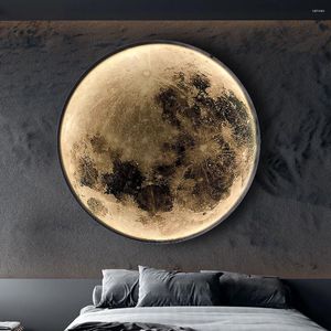 Wall Lamp Modern LED Moon Indoor Lighting For Bedroom Living Hall Room HOME Decoration Fixture Lights Decorate Lusters Lamps