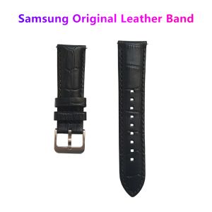 アクセサリーオリジナルSamsung Gear S3 Classic Forntier Leather Band、22mm for Galaxy Watch 3、46mm、Watch3、45mm、R840、R845、R770、R760、R80