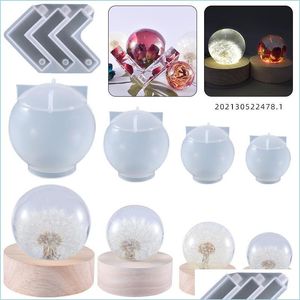 Molds 35-80Mm Sphere Resin Sile Epoxy Round Ball Mod For Diy Jewelry Making Homemade Soap Candle Wax Drop Delivery Tools Equi Dhgarden Dhdfz