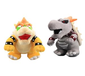 25 cm de amarelo e cinza Bowser Koopa Plush Doll Backed Animals Toy for Kids Christmas Gifts5534019