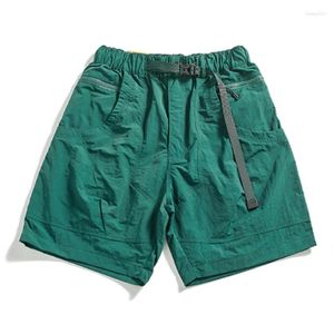 Men's Shorts Summer Casual All-in-one Cargo Men Loose Straight Cylinder Quick Dry Multi-pocket Pants Five Points