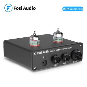 Amplifikatör Fosi Audio Hifi Fono Preamp Box X4 Turntable Fonograf 5654W Vakum Tüp Amplifikatör