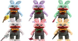 7pcsset Silent Hill 3 Robby The Rabbit Pvc Model Dolls Toys Colletible Figurals 2206136097917