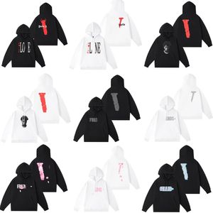 America Brand Unisex Hoodies Mens Womens Cotton Big V Letter Front and Back Street Fashi