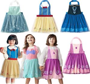 Detaliczny 2019 NOWOŚĆ In Children Waterproof Fartuch Dress Girls Cartoon Princess Rysunek Kołać ogólnie 27Y E11194750828
