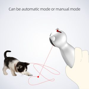 PET Laser Automatic Interactive USB Electric Auto Rotation Chaser Toy für Trainingstraining Enterta Cat Toys LJ201125324g