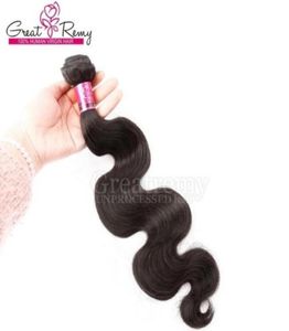 1 Piece virgin Mongolian Hair Extension 7A Body Wave Human Hair Weaves Long Time Lasting Natural Hair Dyeable Greatrmy Drop Shippi3277813