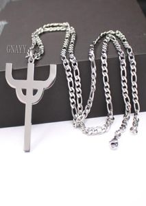 jewelry Gothic Punk Judas Priest Necklace Stainless Steel Men039s Favorite Pendant merch logo symbol Charm Amulet5177059