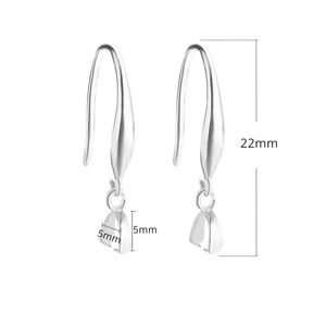 4 Par Guld Silver Color Earring Inställningar Hook Pendant Clasp For DIY smycken Fynd Hantverkstillverkningar Tillbehör Handgjorda handgjorda