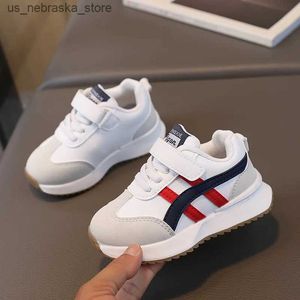 Sneakers Childrens 2024 New Spring Springsable Invlepable Non Slip Nasual Shoes Boys Girls Tennis Kids Flats Running Q240412