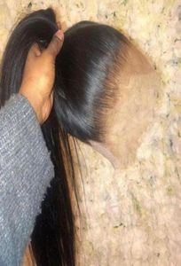 Perucas de cabelo humano de renda completa Remy Remy Brasileiro Hair Human Wigs 360 Perunto frontal de renda pré -arrancado com cabelos de bebê37347237828845
