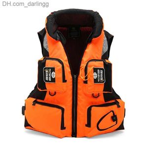 Life Vest Buoy Adult Life Jacket med justerbar flytkraft Assisted Swimming Boat Sailboat Fishing Water Sport Safety Lifeguard Jacket Vestq240412