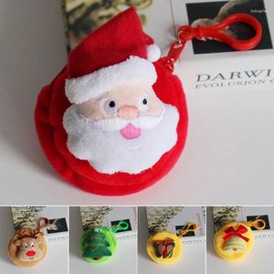 Storage Bags Christmas Coin Wallet Plush Animal Toys Frog Pouch For Earphones Lipstick Data Cable Keys