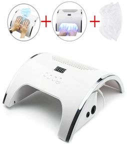 80 W Strong Power Lampa paznokci paznokciowy Kolektor Dwa w jednej lampie Art Salon i narzędzia do czyszczenia próżniowego narzędzia Manicure 4850154