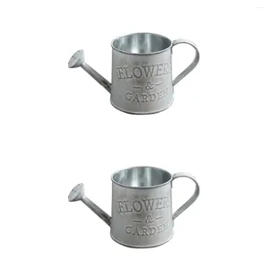 Vasi 2 pezzi Home Ornament Decorazioni da tavola per matrimoni Rustic Mental Jug Style Bollettle