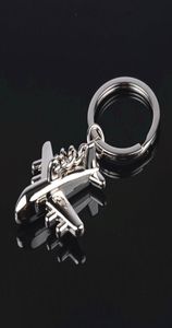 JewelryGift самолета самолета Ключевое кольцо цепного кольца Llavero Chaveiro Keyring держатель клавиши клавиш авиакомпания пассажирская самолет Airbus2719133