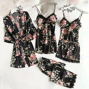 Heimkleidung trendy weicher Stoff bunte ärmellose gepolsterte Frauen Pyjamas Set Short Hosen Nachtkleidung Lady Kleidungsstück