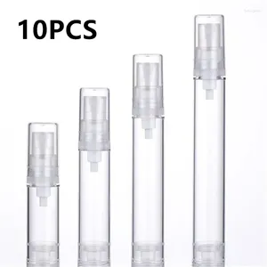 収納ボトル10pcs 5ml 10ml 15mlポータブルミニ透明な香水ボトル補充可能なスプレー化粧品サンプルガラス空のコンテナ2＃