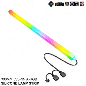 Torres 300mm Silica Gel RGB LED Faixa de argb Argb Soft Light Strip 5V3pin Aura Gamer Mod Chassis Lamp 30cm
