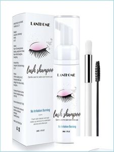 Make -up -Entferner 50 ml professionelle Eyelash Eye Wimpern Cleaner Pumpe Design Individueller Verlängerung Shampoo Remover mit Pinsel Drop de dhqym5679548