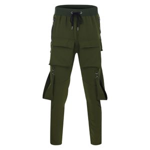 Man Harem Y2k Tactical Military Cargo Pants Overalls Trousers Zipper Large Pocket Solid Color Sports Overalls Pant Gift Sock
