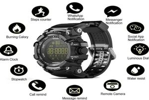 EX16 Smart Watch Bluetooth Waterproof IP67 Smart Wristwatch Relogios Pagnstrometro Stop Sport Bracciale per iPhone Android Telefono W1182915