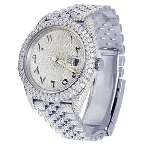 Luxury Look Fullt Watch Iced Out for Men Woman Top CraftSmanship Unikt och dyra Mosang Diamond 1 1 5A Watchs For Hip Hop Industrial Luxurious 4637