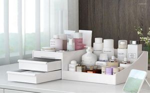 Storage Boxes Cosmetic Makeup Organizer With Drawers Plastic Bathroom SkinCare Box Brush Lipstick Holder Organizers Storag7353048