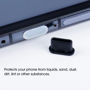 Coperchio per spina di tipo C tappo di polvere USB C per Xiaomi Samsung Google MacBook Porta di ricarica Cappello Anti Dust Silicone Dust Plug Charm