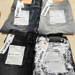 2023 Purple-varumärke Jeans äkta medn designer antiaging smal fit casual jeans lila märke sant långa byxor lila jeans 569