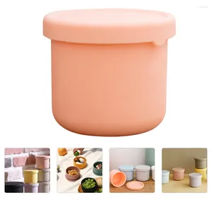 Storage Bottles Fresh-keeping Bag Silicone Box Soup Bowls Lids Fridge Food Container Crisper Silica Gel