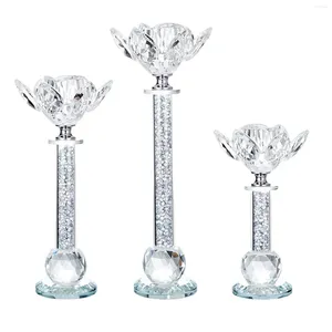 Candle Holders 3x Pillar Holder Candlestick Romantic European Decorative Votive Stand For Home Tabletop Banquet Party Decor