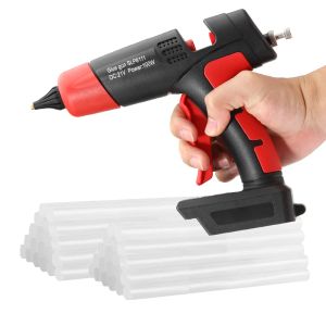 Pistola 100w elétrica sem fio Hot Melt Glue Gun para Makita 21V Battery Antiscald Bnchled Soldagem DIY Arnear de ar quente com palitos de 11 mm