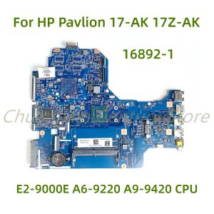 Motherboard Suitable for HP Pavlion 17AK 17ZAK laptop motherboard 168921 with E29000E A69220 A99420 CPU 100% Tested Full Work