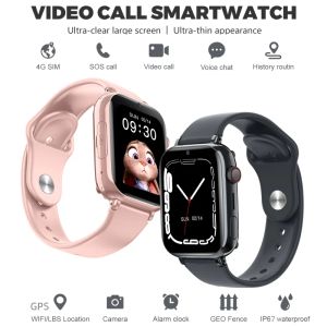 RELISÕES CRIANÇAS Smart Watch Phone GPS Tracker WiFi lbs Local Video Chamada Ultra Case Baby Sound Monitoramento 4G SmartWatch para Xiaomi LT38