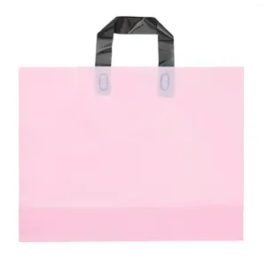 Gift Wrap 50PCS Plastic Shopping Bags Colorful Merchandise Boutique For Small Business Retail