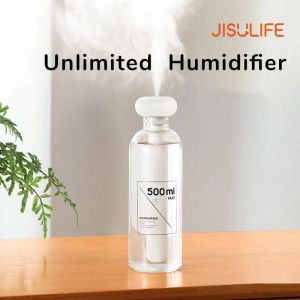 Humidifiers Jisulife Air Humidifier Ultrasonic Mini Aromatherapy Diffuser Portable Sprayer Usb Silent Mist Maker for Home Office Car Difusor