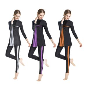 Loose Muslim Maternity Swimwear Three-Piece Bourkini Women Pregnant Burkini Islamic Swimwear for Surfing and Hot Springs