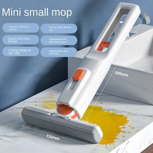 Mini Desktop Mop Replacement for Dishcloth Lazy Kitchen Essential Handsfree Washable Sponge 240412