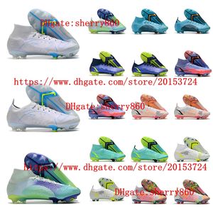 رجال الأولاد نساء لكرة القدم أحذية الزئبق على Vapores XIV Elite FG Cleats Bootball Boots Plating Sole Ronaldoes Cr7es Size 35-45eur