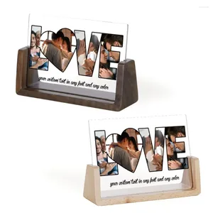 FRAMENTOS ANIVERSÁRIO Caso Picture Frame Po Presente PO personalizado Presente personalizado para casais