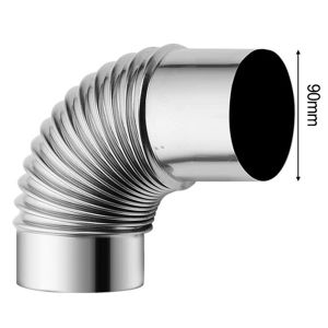 Stove Flue Steel Flue Pipe Elbow Rain Cap Pipes Chimney Liner Flue For Stove Fireplaces Accessories 60/70/80/90/100mm