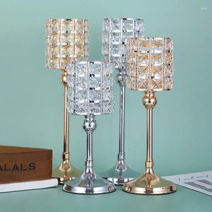 Kerzenhalter Haushaltsvorräte Crystal Candlestick Candlelight Dinner Hochzeit Dekoration Requisiten Geschenke Moderner Halter Haus