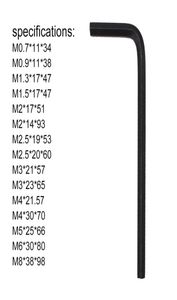 Dobra jakość 07 mm8mm miernik sześciokątny Chrome narzędzia wanadowe uniwersalne klucze sześciokątne klawisze Allen Kexagon 25686943