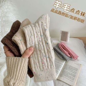 Calzini calzini lana di lana per bambini idee autunno provetta ispessita cassa calda cashmere fritta colpi di colpi