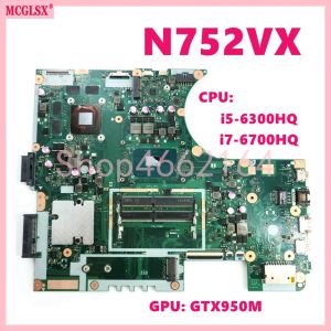 Scheda madre N752VX con I56300HQ I76700HQ CPU GTX950MV2G GPU Notebook Mainboard per Asus VivoBook N752V N752VX N752VW Mother Board