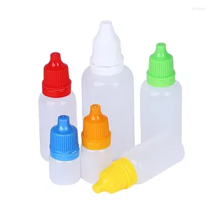 Storage Bottles 30pcs Eye Drop Plastic Squeezable Eyedrops Vial Empty Refillable Dropper Bottle 3ml 5ml 10ml 15ml 20ml 30ml 50ml 100ml