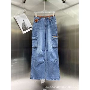 Основные повседневные платья до осенних американских универсальных джинсов рабочей одежды Классик Кожаный контраст дизайн модный тонкий